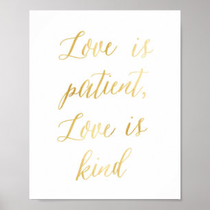 Love is patient, Love is kind Art Print