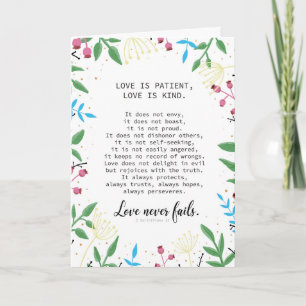 Love Is Patient, Love is Kind - Card