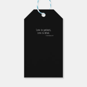 Love Is Patient Love Is Kind Christian Faith Desig Gift Tags