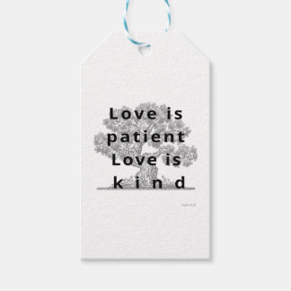 Love Is Patient Love Is Kind Classic Look Gift Tags