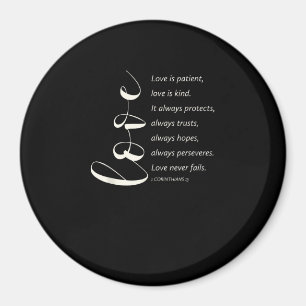 Love Is Patient Love Is Kind Corinthians Bible Ver Magnet