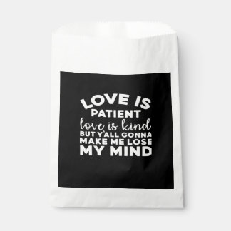 Love Is Patient Love Is Kind Funny Christian Weddi Favour Bags