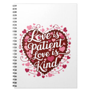 love is patient love is kind iphone cases design notebook