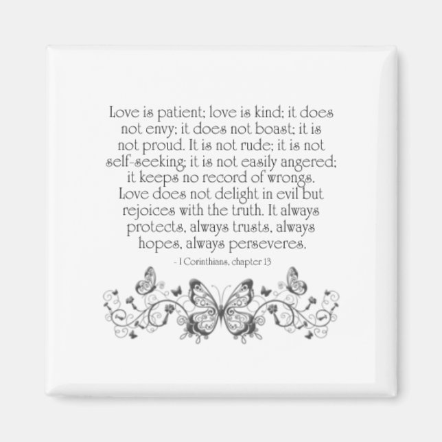 Love is Patient, Love is Kind Magnet (Front)