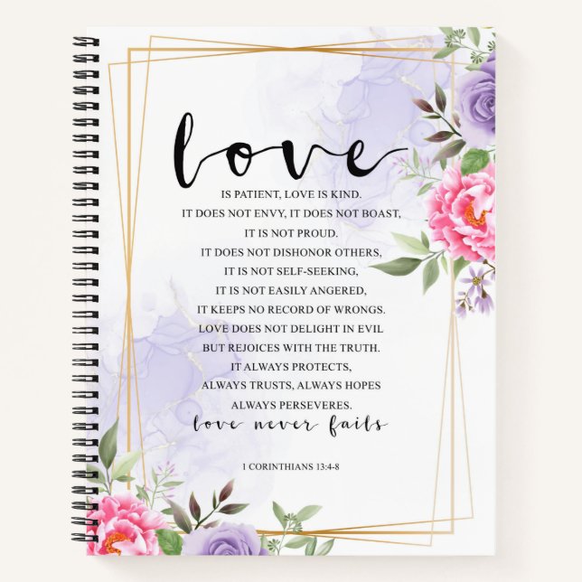 Love is patient, Love is kind Notebook (Front)