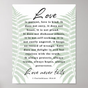 Love is patient, Love is kind Poster