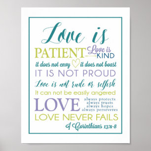 love is patient love is kind Poster
