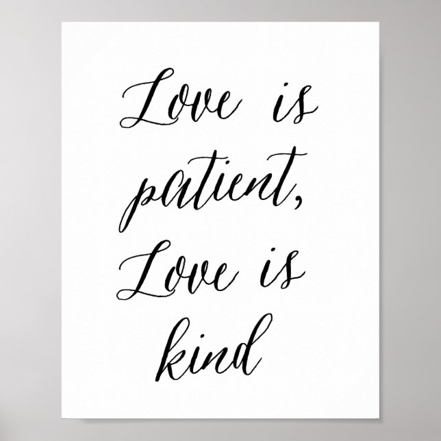 Love is patient, Love is kind - Poster (Front)