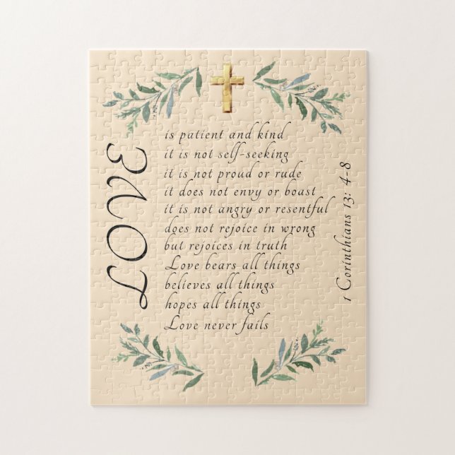 Love is patient love is kind puzzle (Vertical)