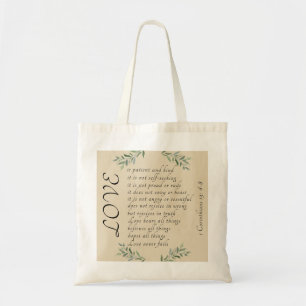 Love is Patient Love is Kind tote bag