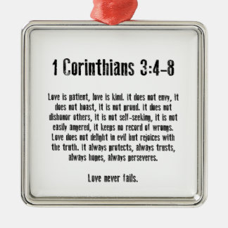 Love is Patient Metal Tree Decoration