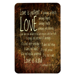 Love Is Patient Mixture Magnet