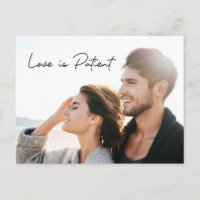Love is Patient Photo Save the NEW date Wedding