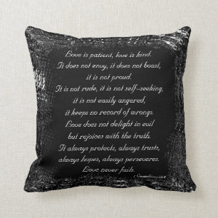Love is Patient... Poem Pillow