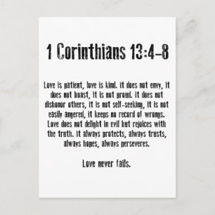 Love is Patient Postcard