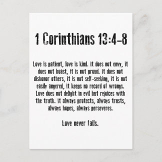 Love is Patient Postcard