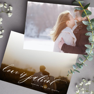 Love is Patient Postponed Multi Photo QR CODE Save The Date