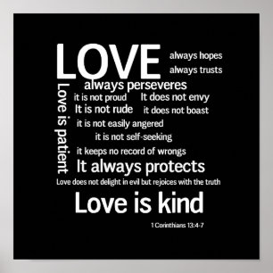 Love is Patient Random unframed or Framed Poster