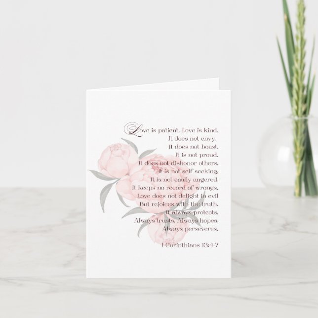 Love Is Patient – Save the Date Invitation (Front)