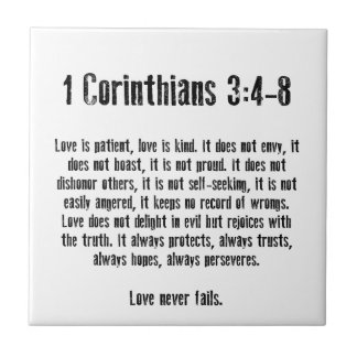 Love is Patient Tile