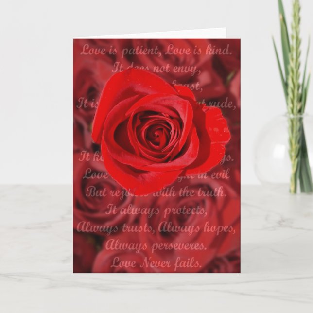 Love is Patient Verse Card (Front)