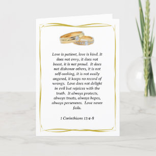 Love is Patient Wedding Announcement