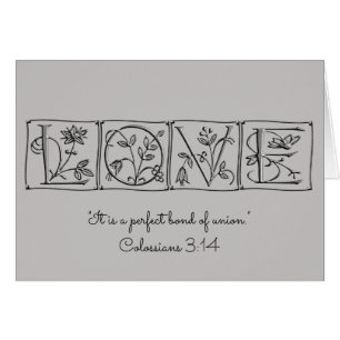 Love is Perfect Bond of Union~Scripture~Wedding
