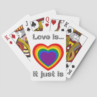 LOVE IS PLAYING CARDS 1