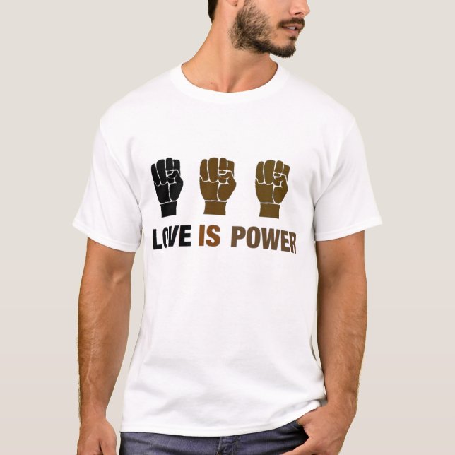 Love is Power Men’s Tee Shirt (Front)