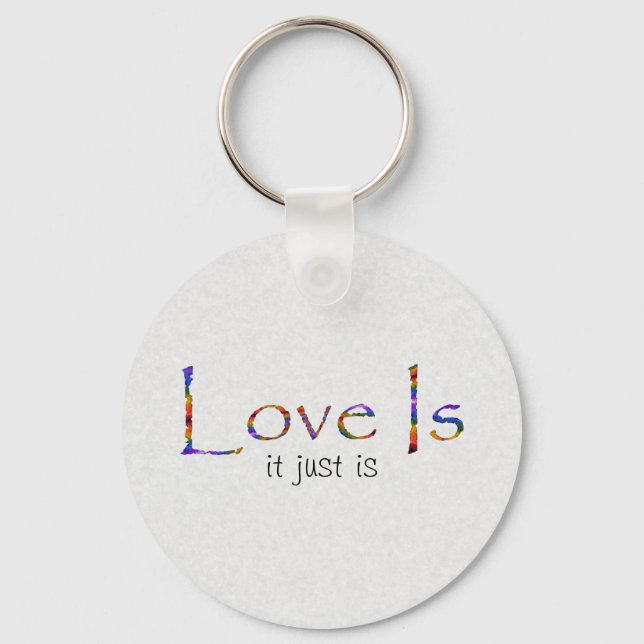 Love Is Rainbow Key Ring (Front)