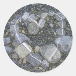 Love is Rock Solid Classic Round Sticker