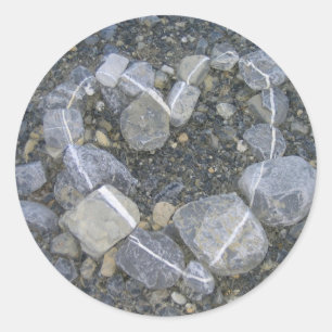 Love is Rock Solid Classic Round Sticker