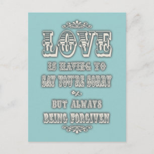 Love is Saying Postcard