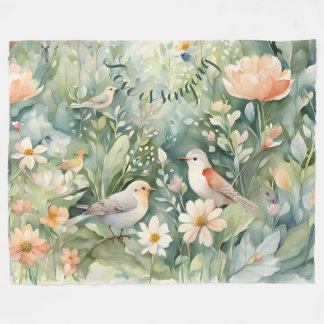 Love is singing Fleece Blanket