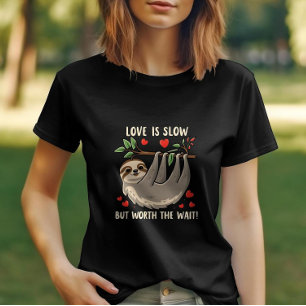 Love is Slow but Worth the Wait Cute Sloth T-Shirt
