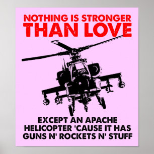 Love Is Strong Funny Poster Sign