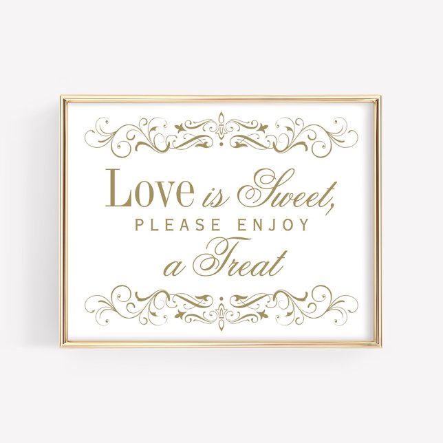 Love is Sweet Antique Gold Flourish Wedding (Creator Uploaded)