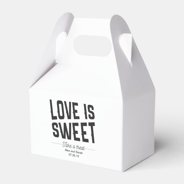 Love is sweet box for candy buffet wedding (Front Side)