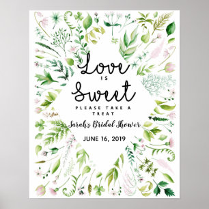 love is sweet bridal shower game guestbook