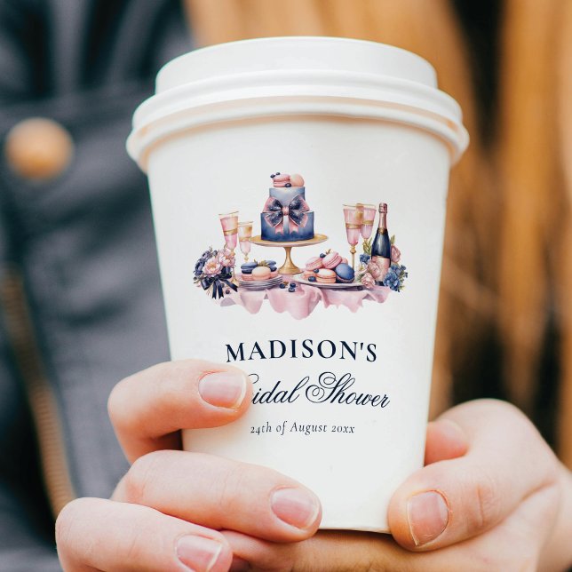 Love is sweet Bridal Shower watercolor Paper Cups (Creator Uploaded)