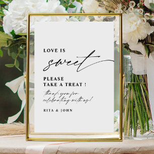 Love is Sweet Candy Buffet Wedding Dessert Sign