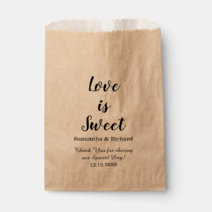 Love Is Sweet Candy Wedding Thank You Favour Bags