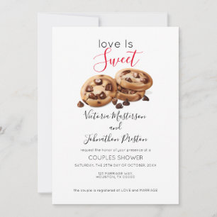 Love is Sweet Cookie Couples Shower Invitation