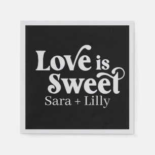 Love is Sweet Custom Wedding  Napkin