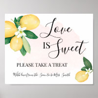 Love is Sweet Dessert Table Shower Wedding Lemons