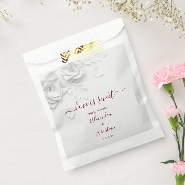 Love is Sweet Eucalyptus Wedding Sweet Treat Favou Favour Bags (Sealed)