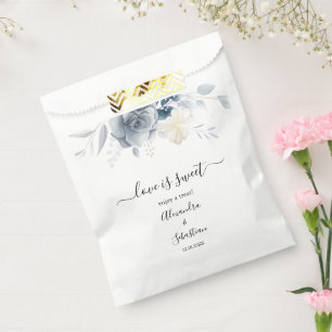 Love is Sweet Floral Wedding Sweet Treat  Favour Bags