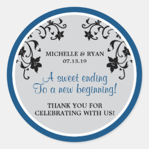 Love is Sweet - Flower Vines Classic Round Sticker