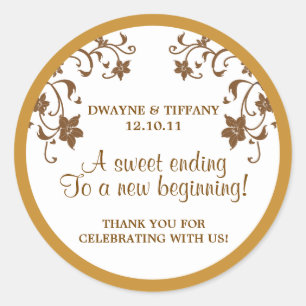 Love is Sweet - Flowers Classic Round Sticker