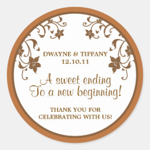 Love is Sweet - Flowers Classic Round Sticker